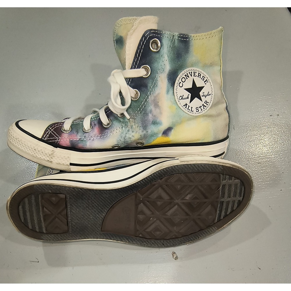 Converse Chuck Taylor All Star High Top Tie Dye Sneakers Unisex Mens 6 Womens 8 - Picture 7 of 10